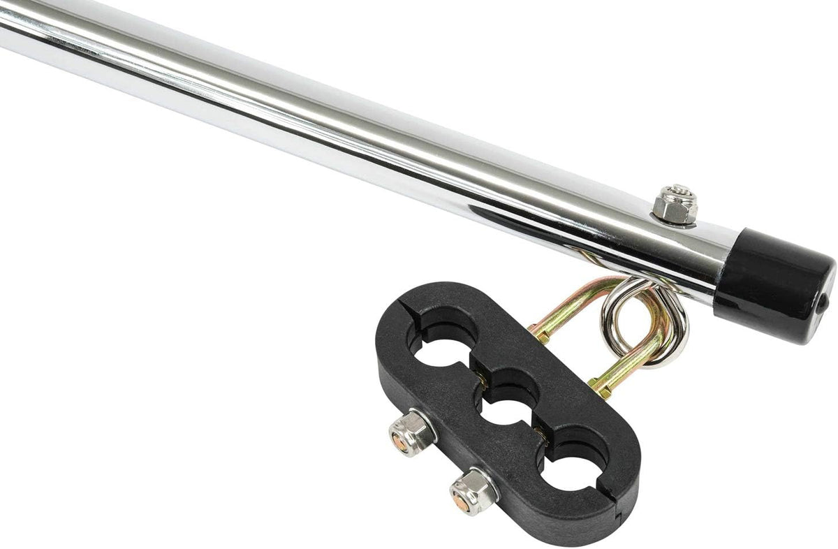 40" Chrome Flex Stick Pack of 2 U257