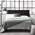 Black Faux Leather King/Cal King Headboard Y38433