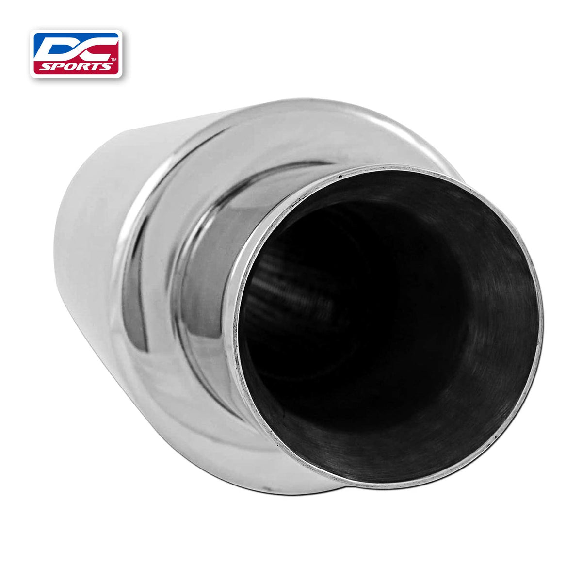 Polished Stainless Steel Performance Bolt-On Exhaust Muffler with Clamps and Adapters N225