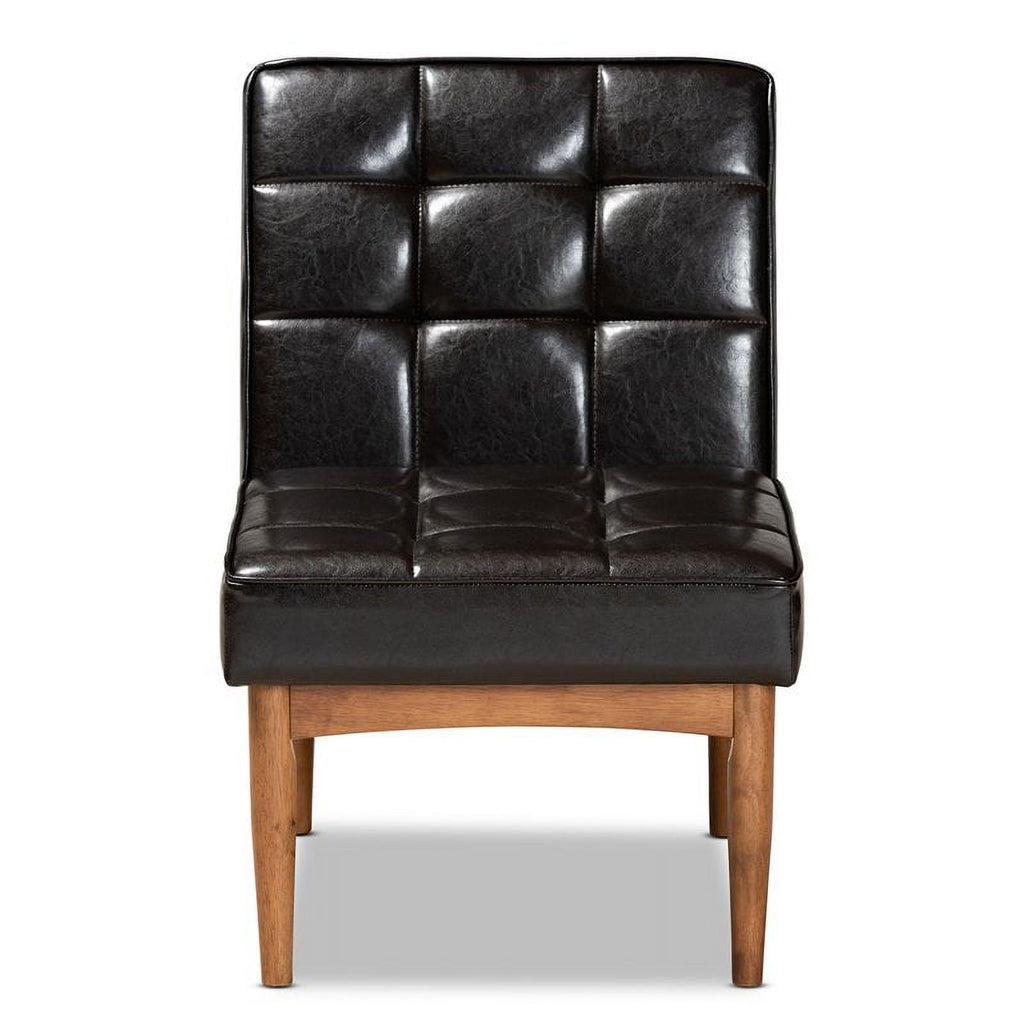 Brown Finished Wood Dining Chair D33177