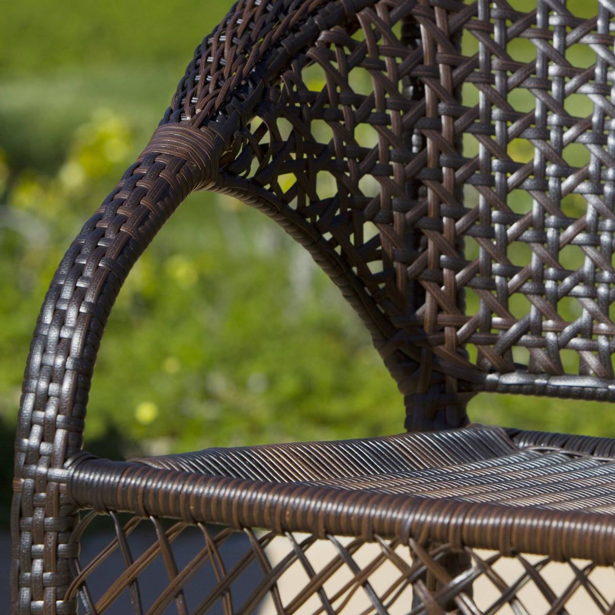 Set of 2 Brown Wicker Patio Chairs H76187