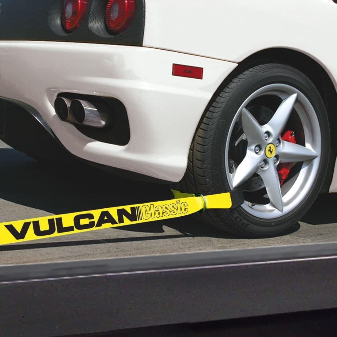 2 Inch x 12 Foot Yellow Loop Car Tie Down Straps S7603