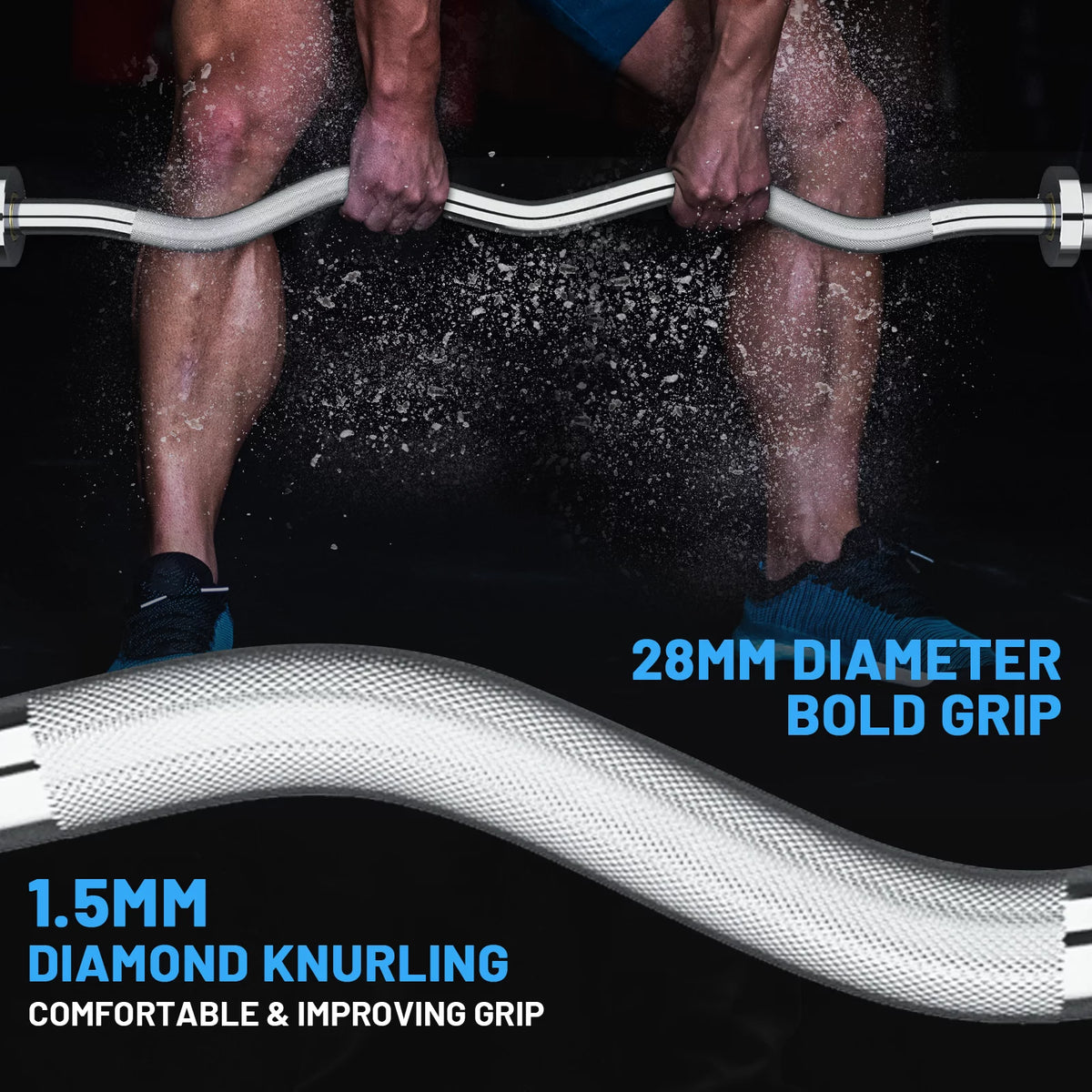 47" Olympic Curl Bar 500 lb Capacity S87768