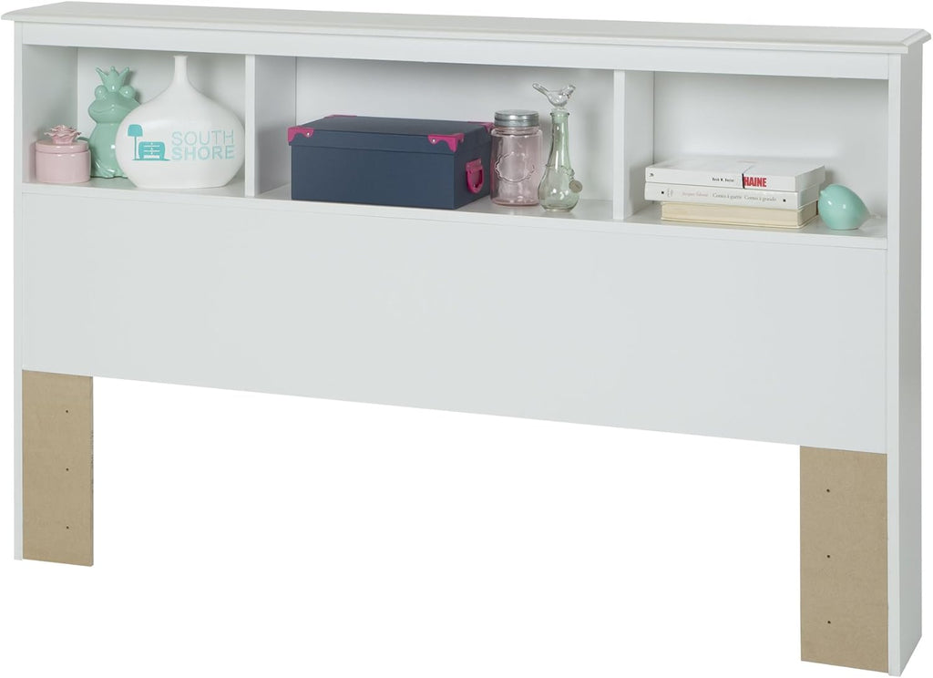 Pure White Bookcase Headboard J115