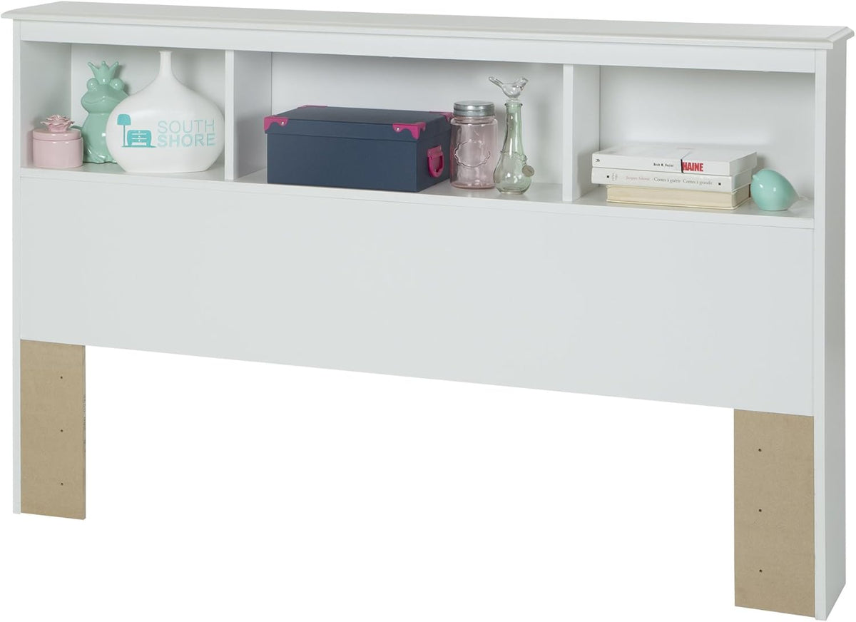 Pure White Bookcase Headboard J115