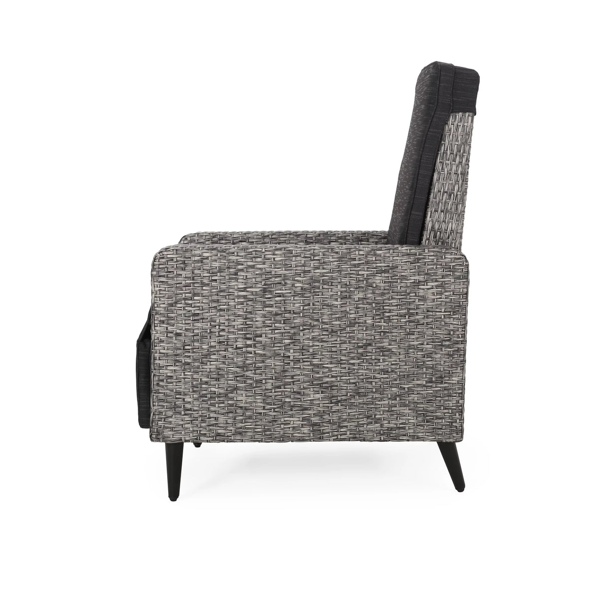 Set of 2 Wicker Outdoor Recliner with Cushion T3327