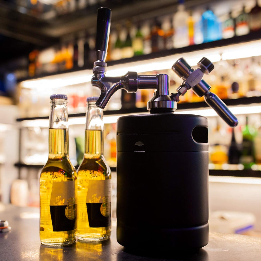 64oz Stainless Steel Pressurized Mini Keg with Cooler Jacket G83841