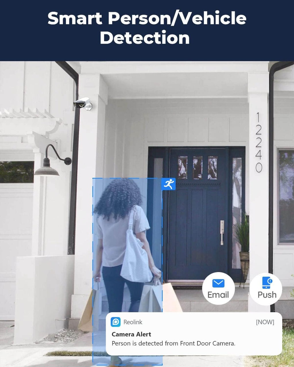 4MP Dual Lens Outdoor Security IP PoE Camera with Motion Spotlights D921