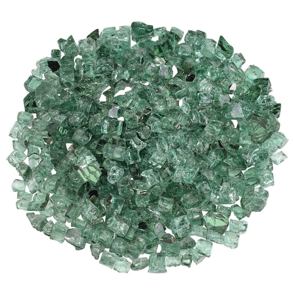 1/2x22 Evergreen Reflective Fire Glass 10 lb C777541