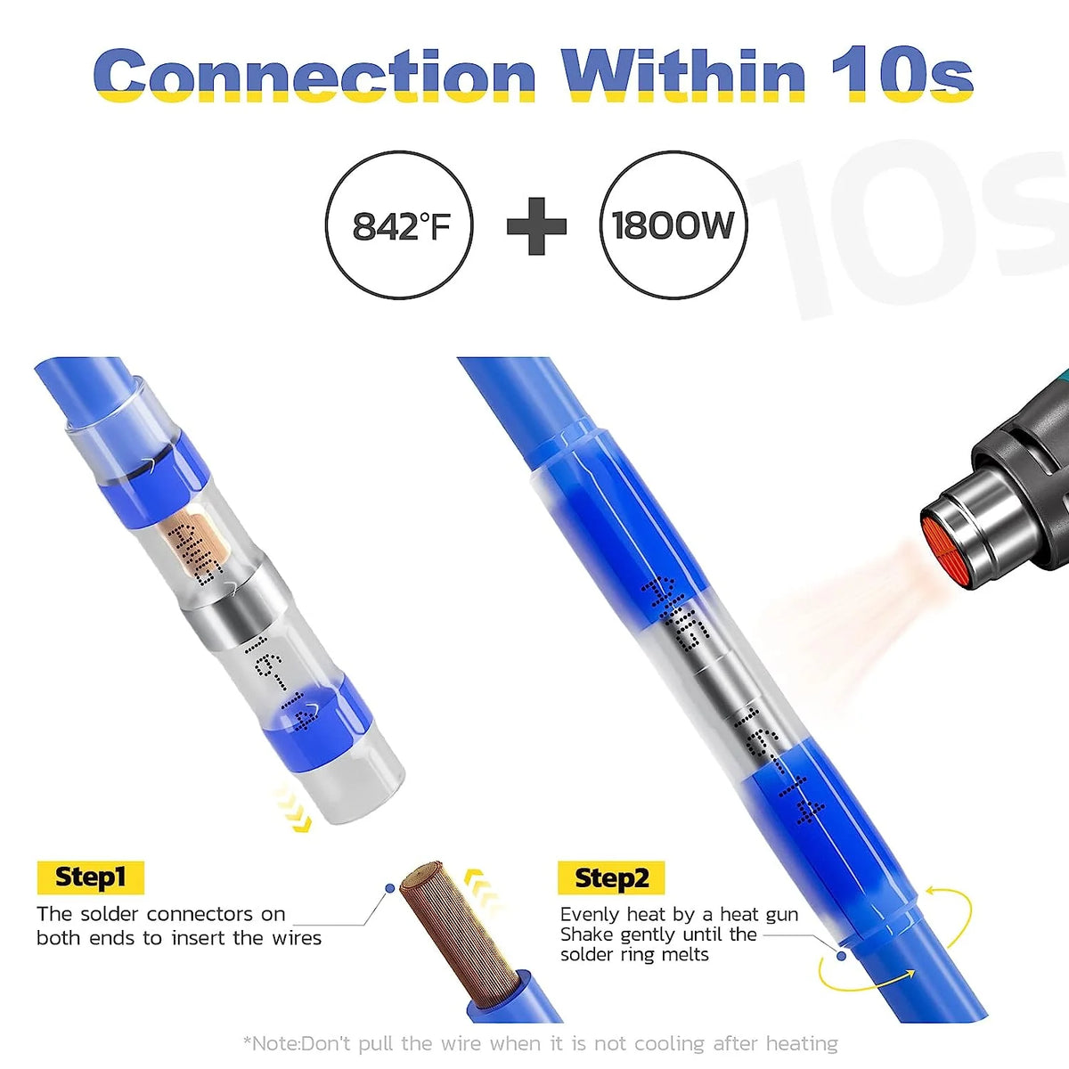 180PCS Waterproof Solder Seal Wire Connectors R48711