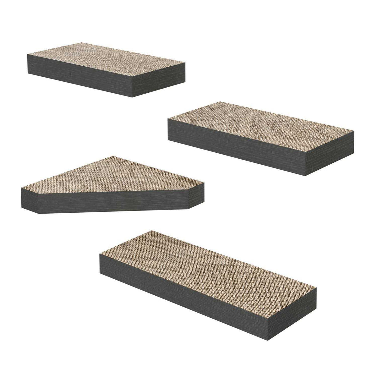 Cat Scratcher Floating Shelf Combo F104