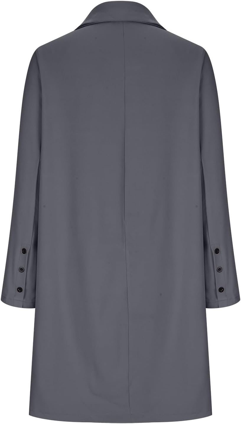 Faux Wool Long Trench Coat with Belt Q850034