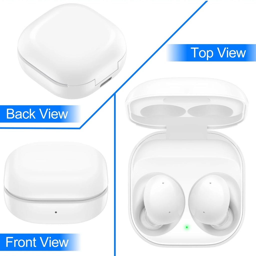 White Truly Wireless Bluetooth Headphones with Noise Isolation I627127