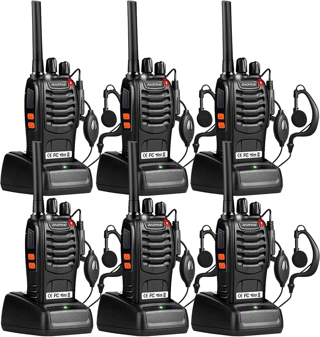 Rechargeable Long Range UHF Two-Way Radios Set 5 Pack V557