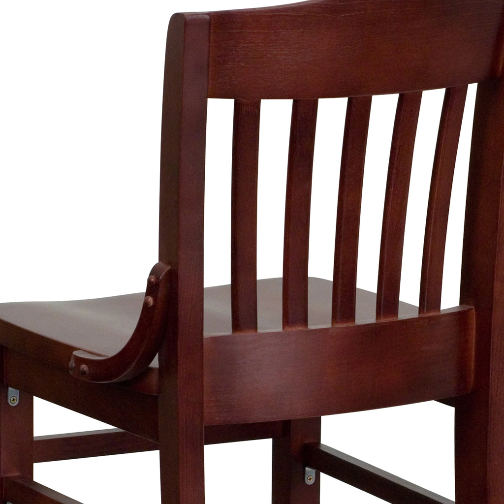 Wood Restaurant Dining Barstool R546644