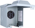 50 Amp 125/250 Volt RV Power Outlet Box I119073