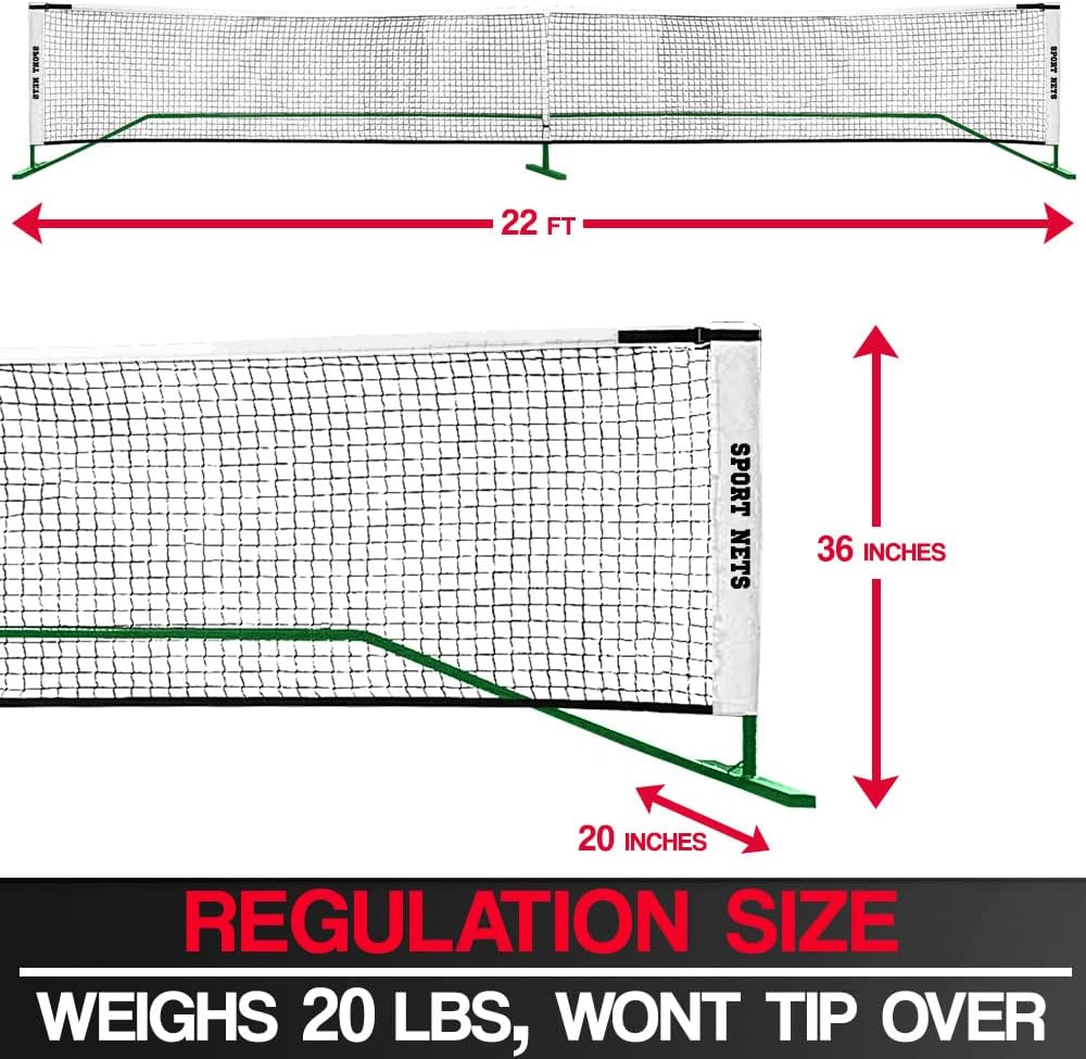 Portable Regulation Size Pickleball Net with Carrying Bag E87142