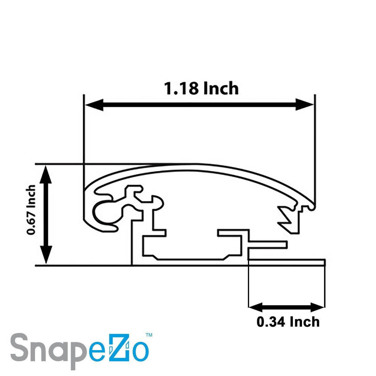 Black SnapeZo Snap Frame X8968