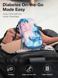 Portable Insulin Cooler Travel Case and 4 Gel Ice Packs U2137