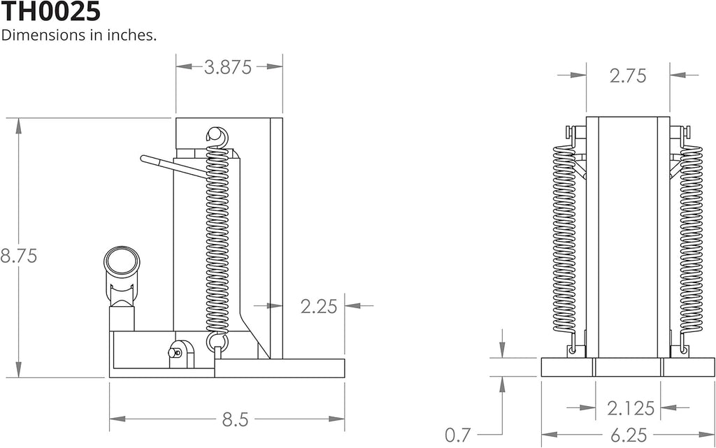Hydraulic Toe Jack 2.5 Ton Lift Capacity R77390