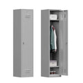 71" Tall Grey Steel Lockable Metal Locker C369543