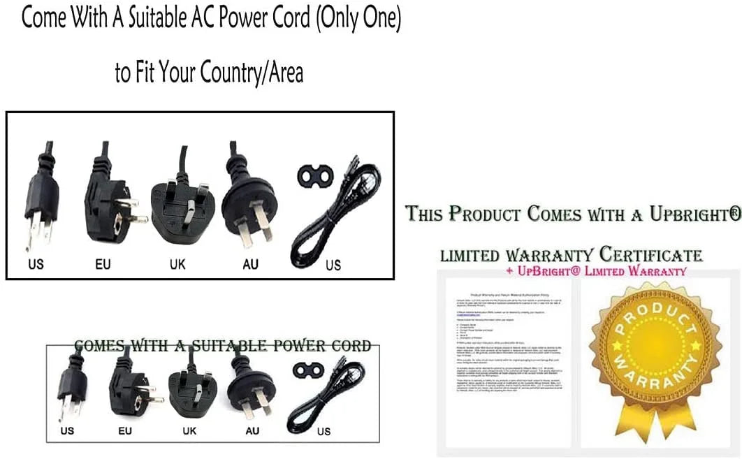 12V AC/DC Power Supply Cord Charger O644
