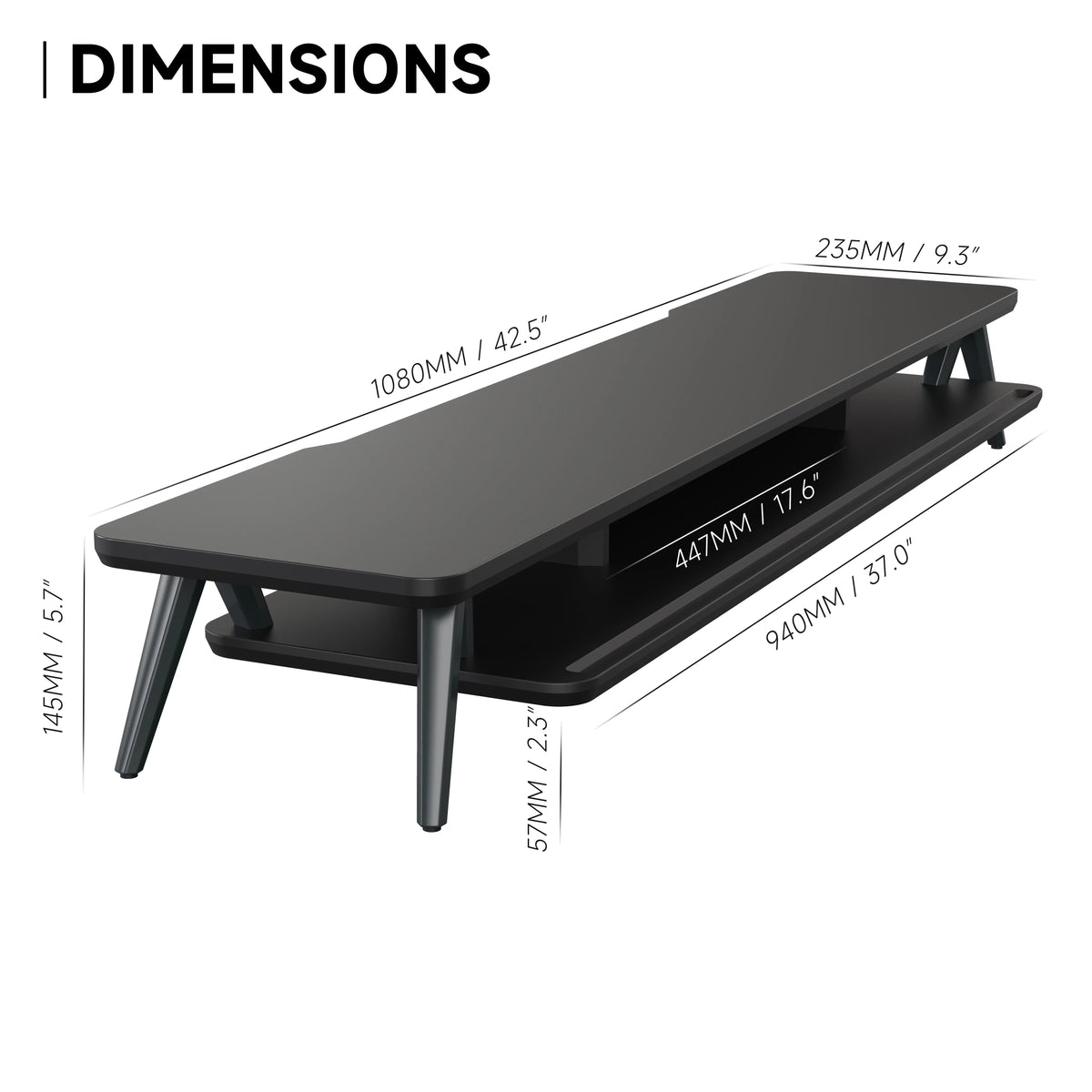 42.5 Inch Dual Monitor Stand D992597