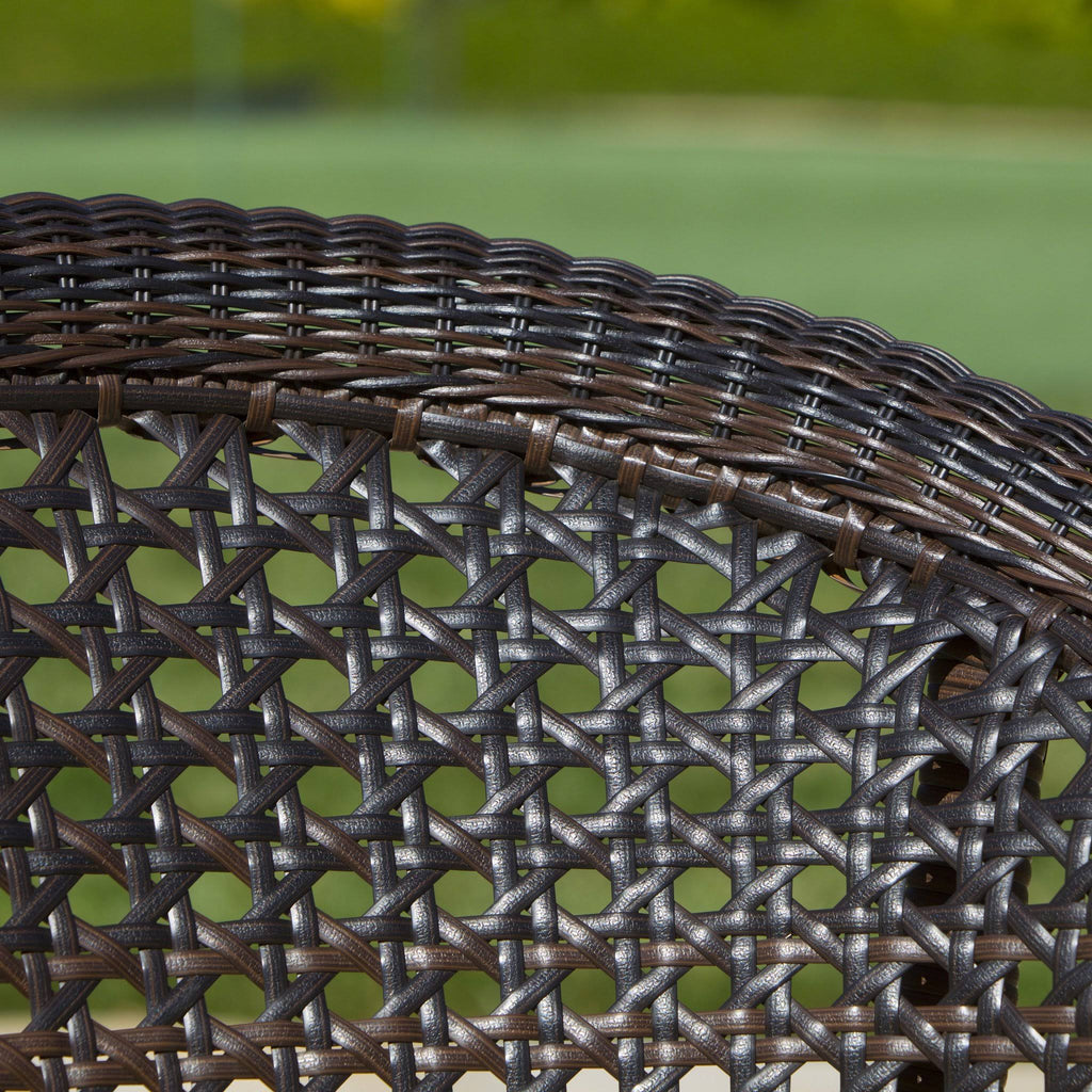 Set of 2 Brown Wicker Patio Chairs H76187
