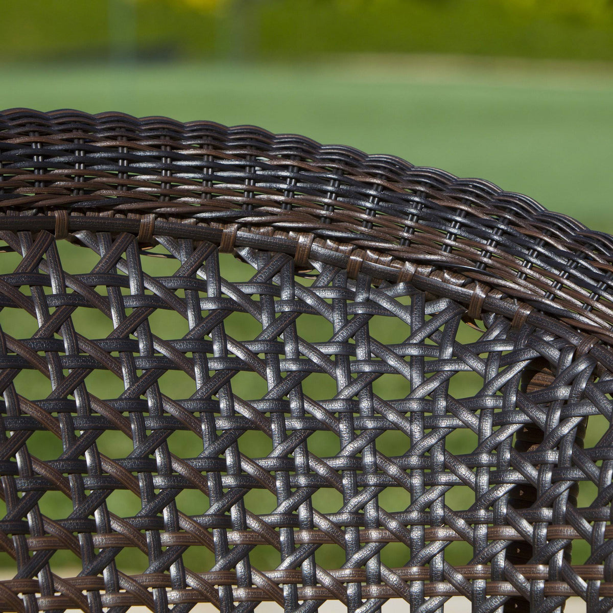 Set of 2 Brown Wicker Patio Chairs H76187