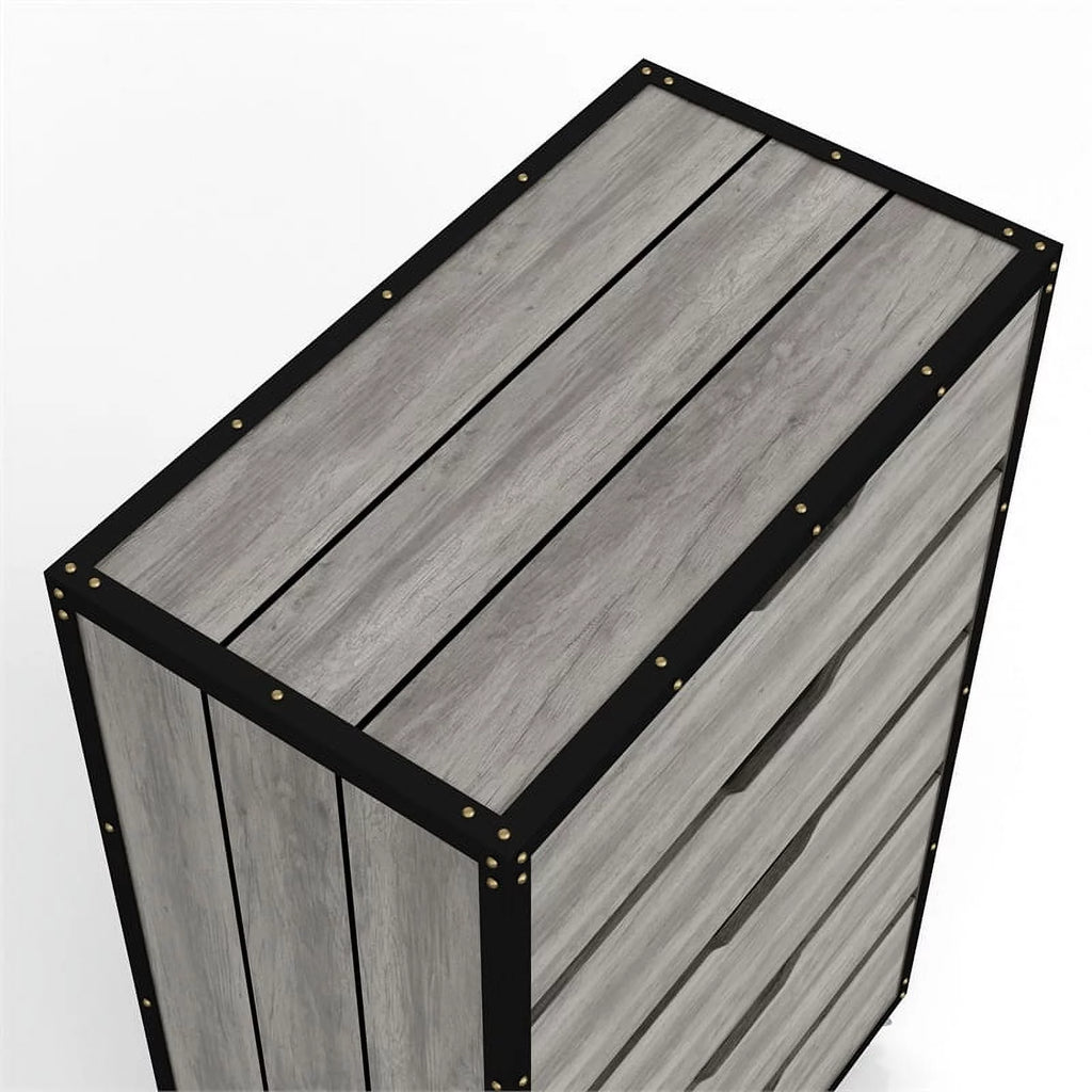 Wood 5-Drawer Dresser I150049