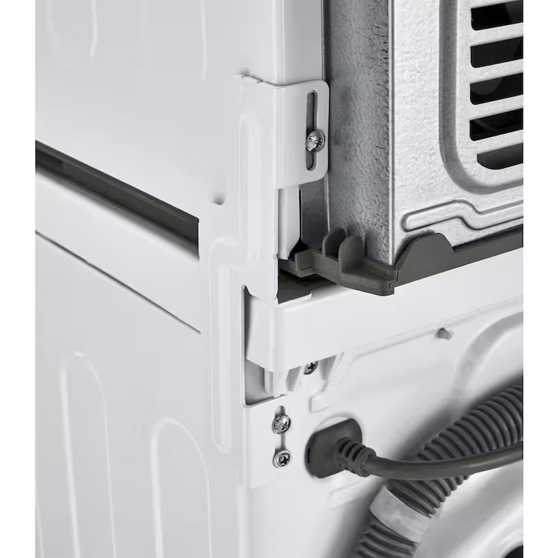 24 in. W 2.4 Cu. Ft. Compact Stackable Smart Front Load Washer in White with Steam J471