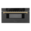30 In. 1.2 cu. ft. Built-In Microwave Drawer Black Stainless Steel U980