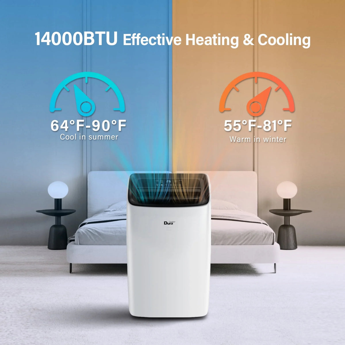 10200 BTU Portable Air Conditioner with Dehumidifier and Fan U145557