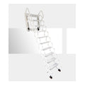 White Al-Mg Alloy Wall Mounted Loft Ladder Stairs J573