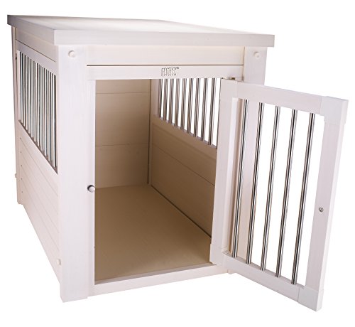 Black Medium Dog Crate End Table U4601