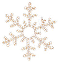 36-Inch Snowflake Holiday Rope Light Motif L3844