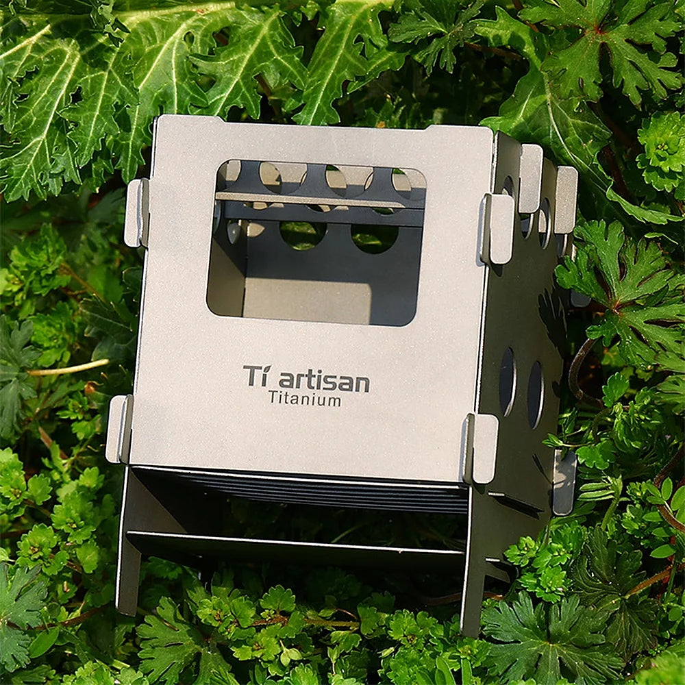 Portable Foldable Titanium Wood Burning Stove U5244