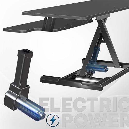 42 inch Black Height Adjustable Desk Converter W222058