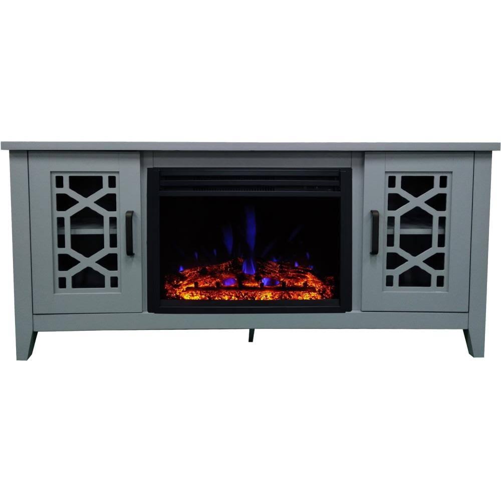 Slate Blue Electric Fireplace W61320