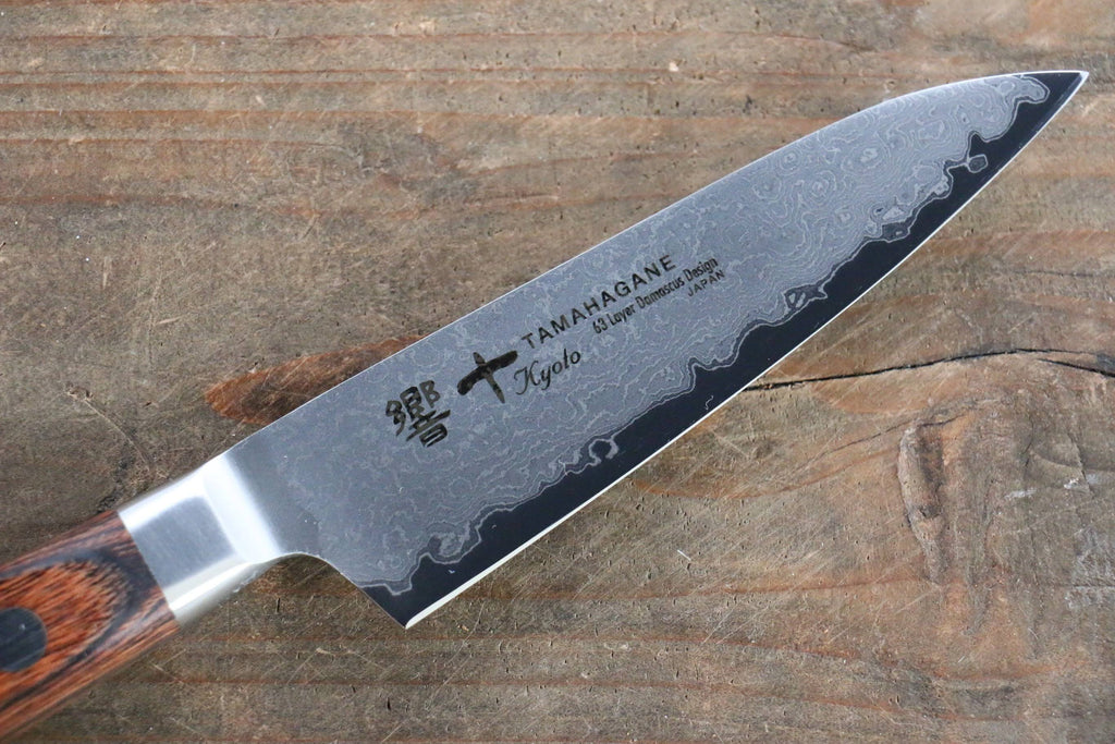 Japanese Damascus Paring Knife 90mm O733