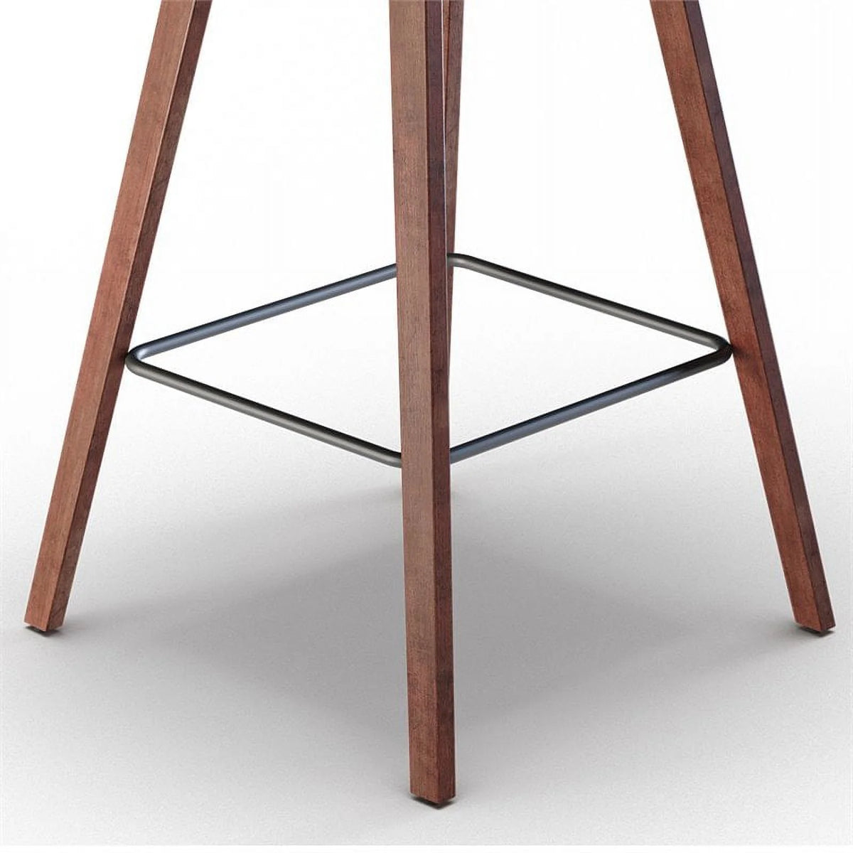 Distressed Brown Faux Leather Counter Stool Set of 2 V246