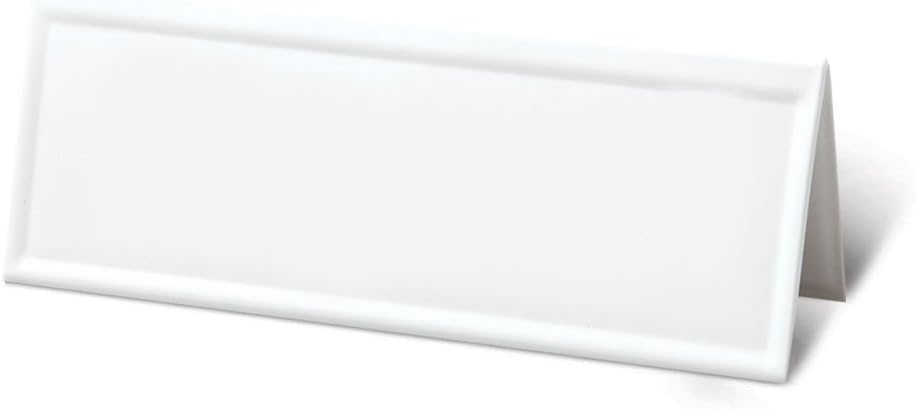 White Dry-Erase Name Tent Cards, 8.75 x 3, 10 Pack N43099
