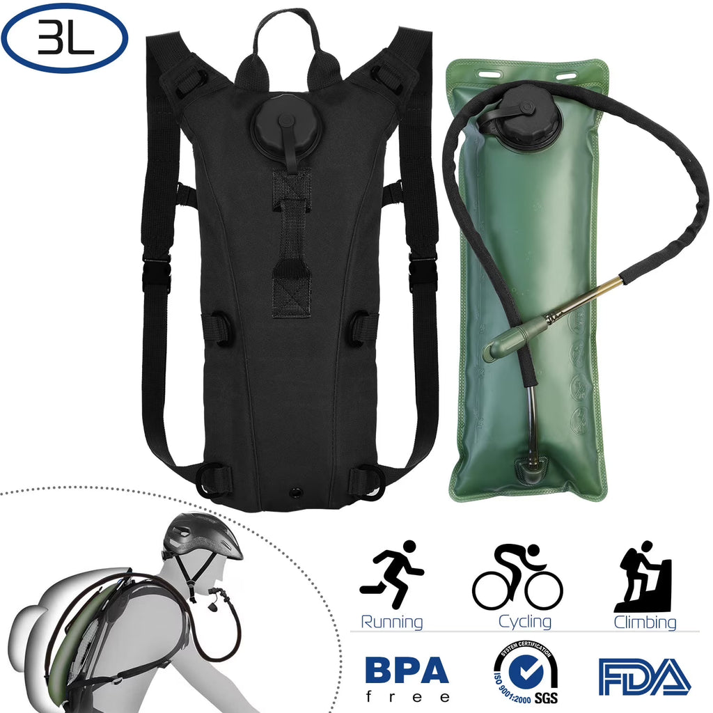 Black 3L Hydration Backpack G22818