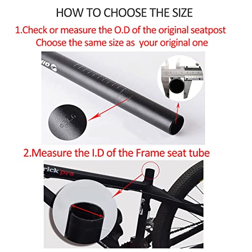 Bike Seat Post 350mm Aluminum Alloy U721059