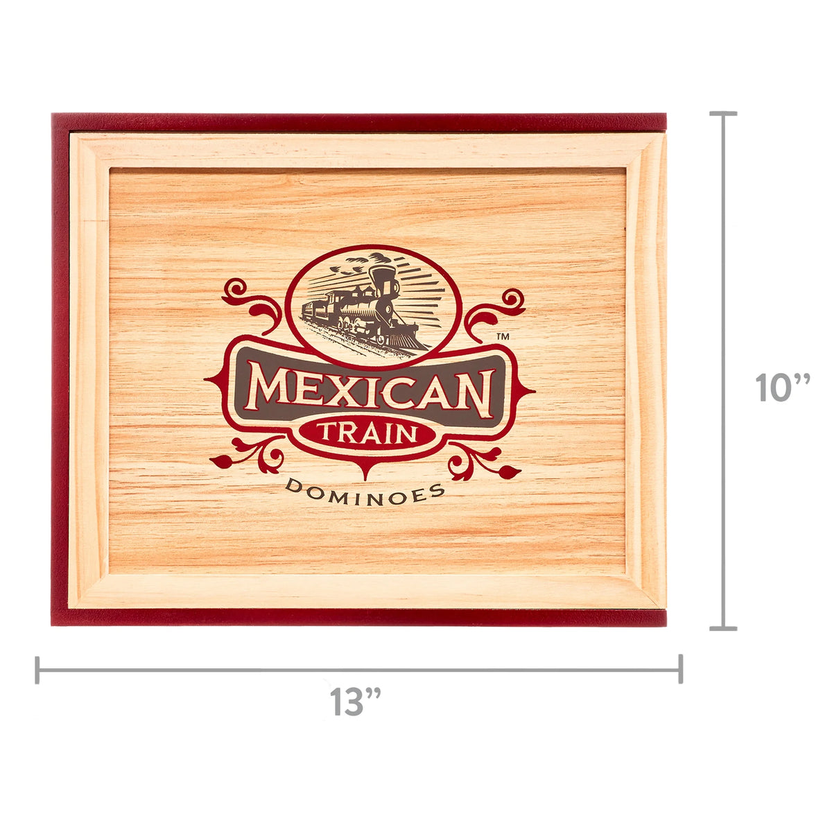 Mexican Train Domino Set in Wooden Collector Box V471