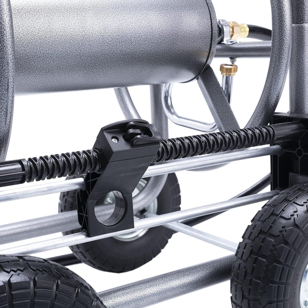 Heavy Duty Hose Reel Cart with 4 Wheels, 250-Feet Capacity P944920