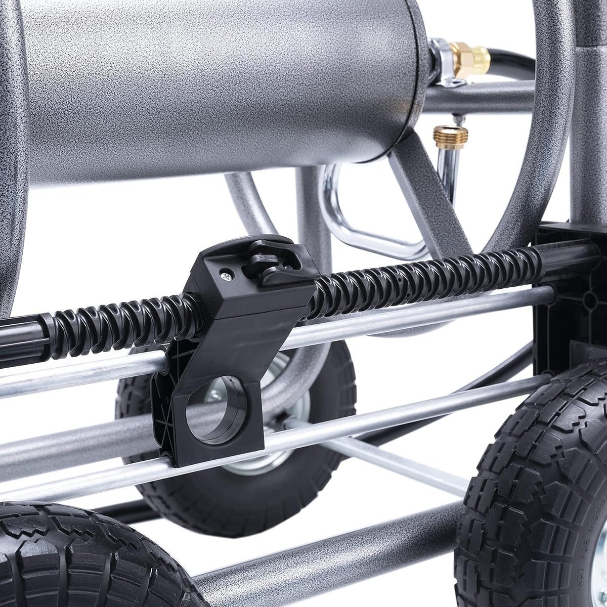 Heavy Duty Hose Reel Cart with 4 Wheels, 250-Feet Capacity P944920