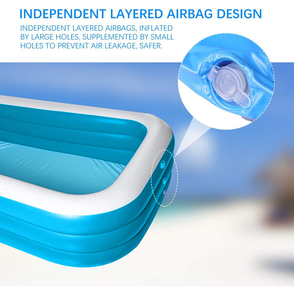 Inflatable Swimming Pool, 120" X 72" X 23" K672172