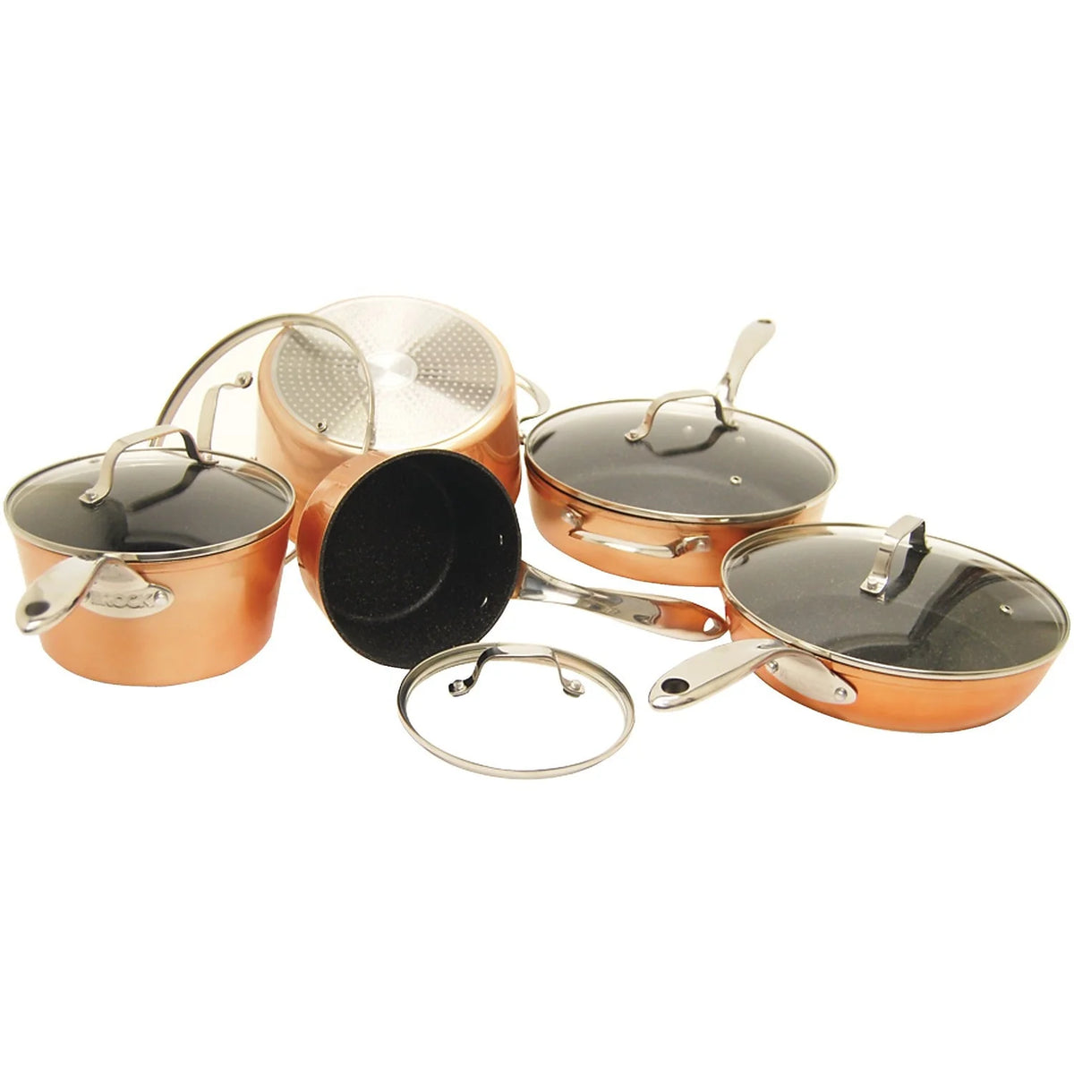 10 Piece Copper Cookware Set B9937