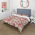 Pink Floral Bedding Set With 1 Sham M31396